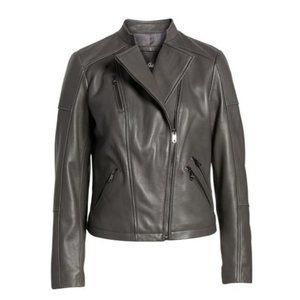 Sam Edelman Lambskin Leather Moto Jacket
